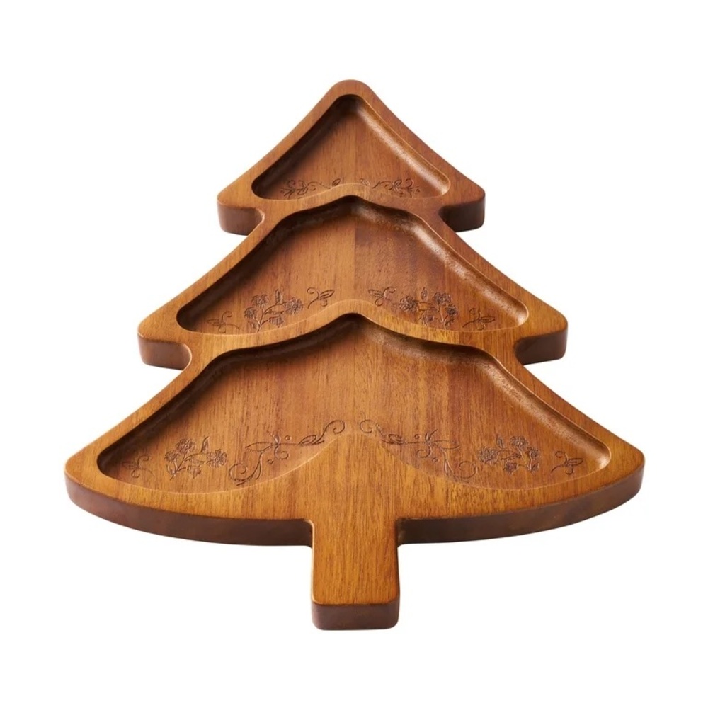 The Pioneer Woman Holiday Christmas Tree-Shaped Acacia Wood Charcuterie
Board - Picture 3 of 6